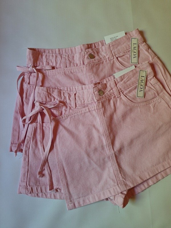 Producto - Short-pollera pareo rosa (SP10)