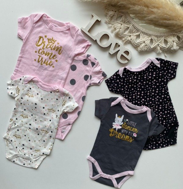 Producto - PACK X5 Bodys con diseños (3M) - COD 883