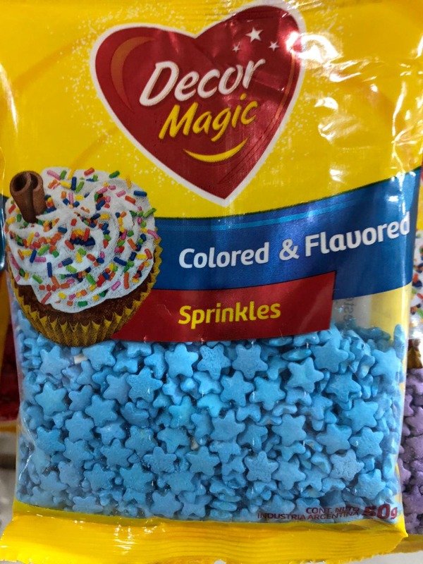Producto - Sprinkles estrella celeste 50grs