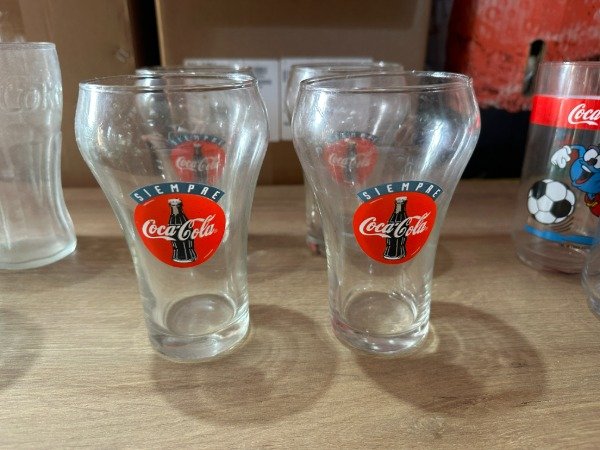 Producto - JUEGO 4 VASOS COCACOLA LOGO ROJO. PRECIO POR TODOS #11754