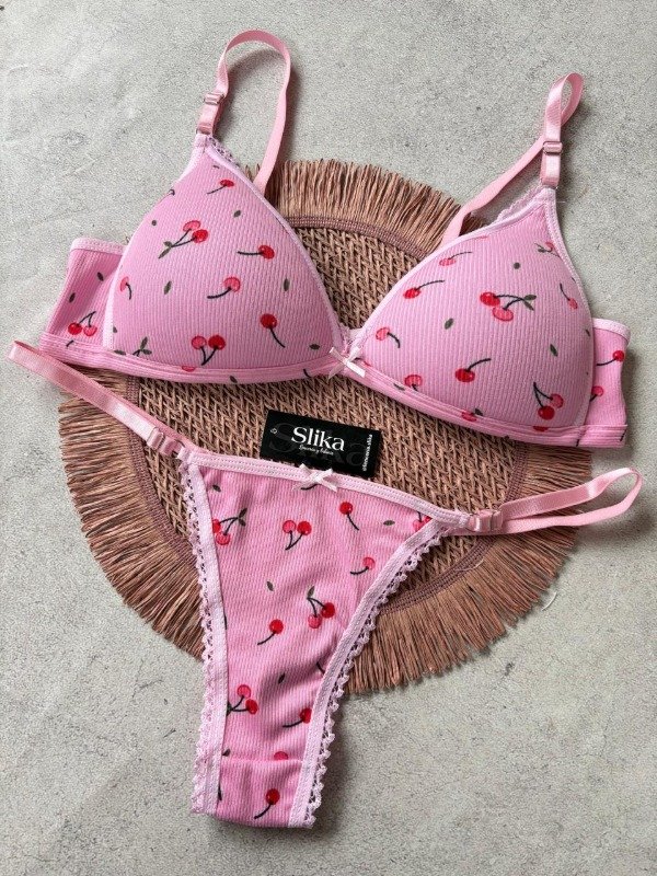 Producto - Conjunto triangulo soft de morley cerezas TALLE 100 - 1