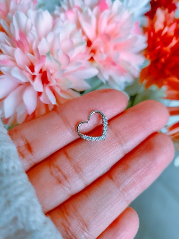 Producto - Solitario corazón cubic fantasia