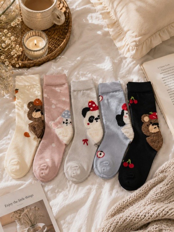 Producto - Medias largas cute animals