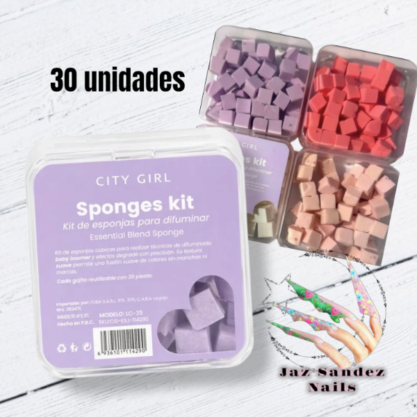 Producto - ESPONJITAS CITY GIRL X 30 (color surtido)