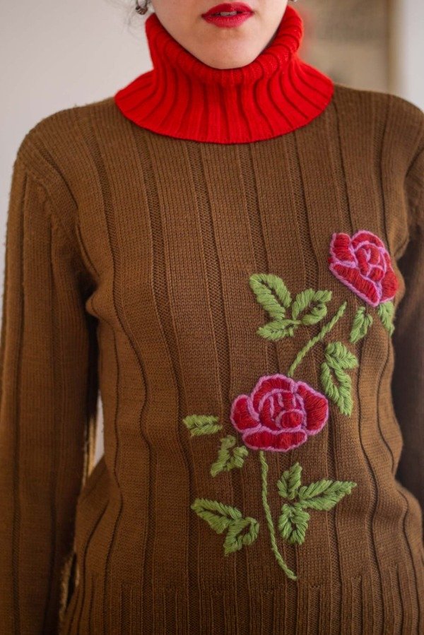 Producto - Sueter Polera Roses Talle:M- - 3