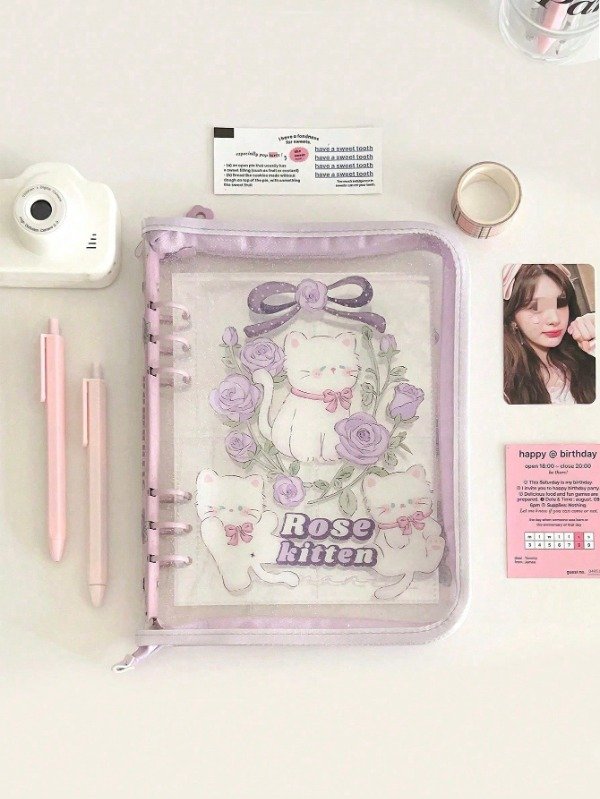 Producto - Binder A5 de gatito lila