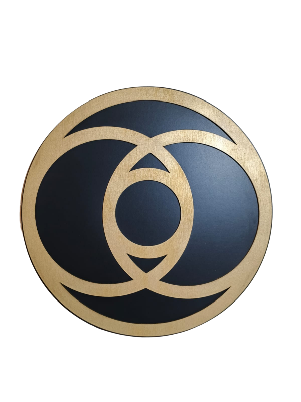 Producto - Cuadro Vesica Piscis Dorado 34 cm - 3