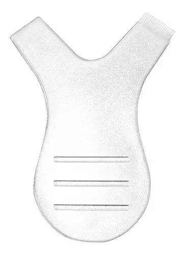 Producto - Peine Para Pestañas Plastico Transparente X3 Unds. Gris