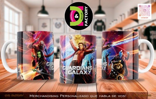 Producto - Taza Marvel - Guardianes de la Galaxia - TZ-RT-BL-11OZ-92-MV-SPH-MVL