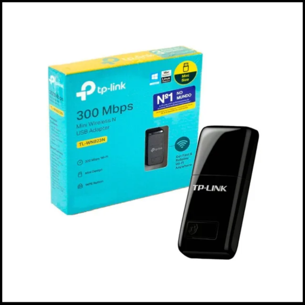 Producto - Adaptador USB Inalámbrico N de 300 Mbps TP-Link TL-WN823n