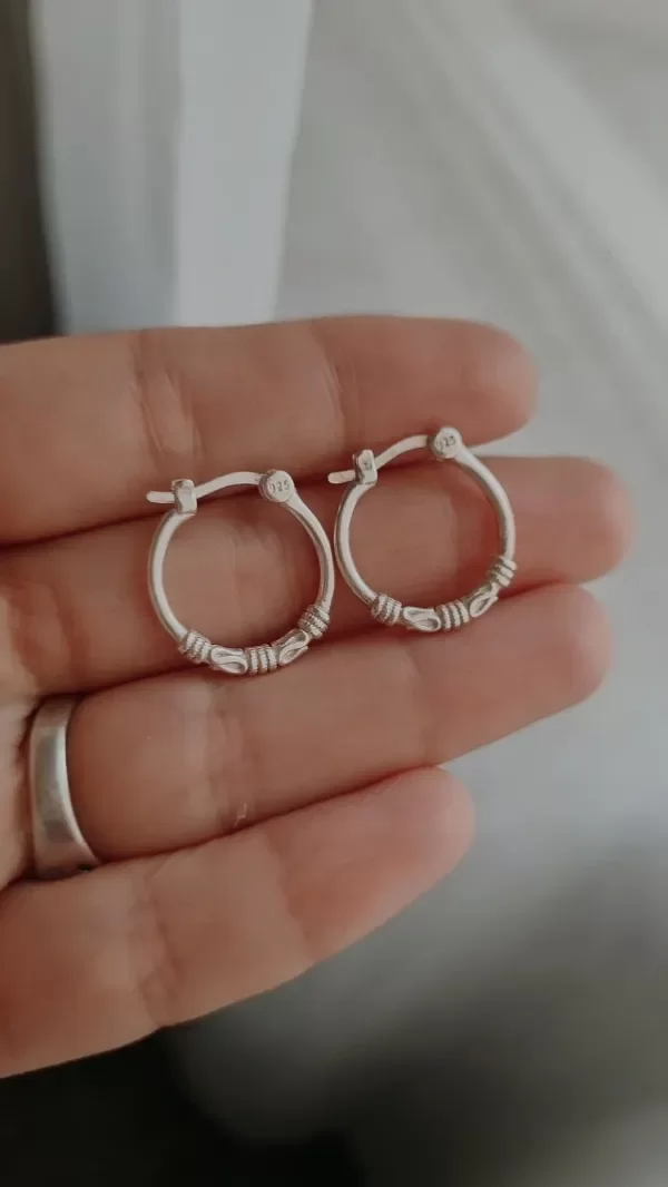 Producto - Argollitas bali 1,7 cierre italiano plata 925