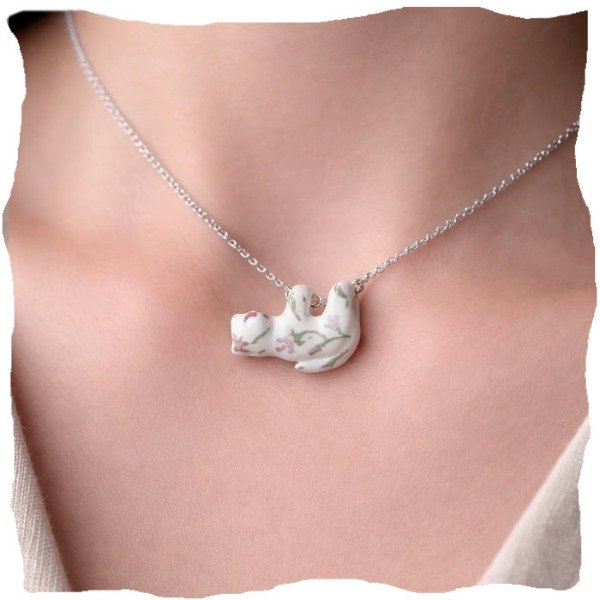 Producto - Dije gatito floreado