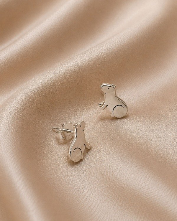 Producto - Aros de Plata Capibara - 0