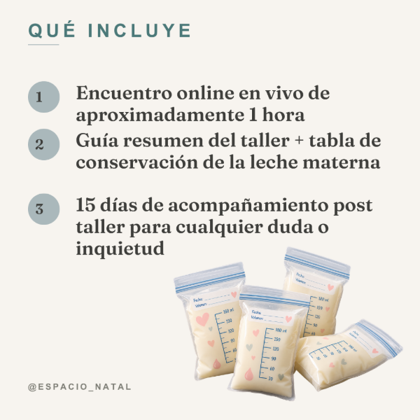 Producto - Taller de Vuelta al Trabajo y Conservación de Leche Materna - 1