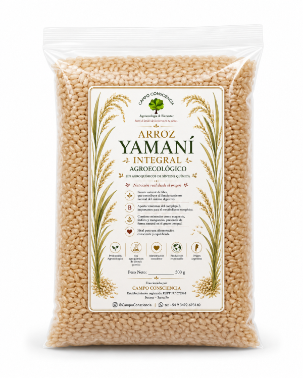 Producto - Arróz Integral Yamaní - Agroecológico. - 0