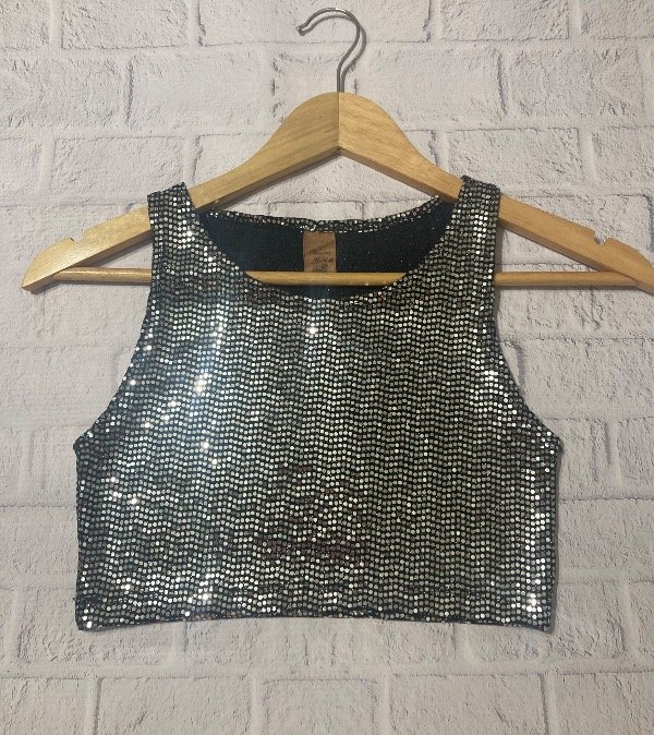 Producto - Top Silver Glow.Tela premium