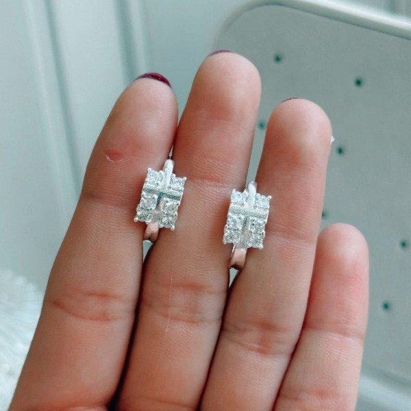 Producto - Aros Argolla Rosario Laminado Plata 925