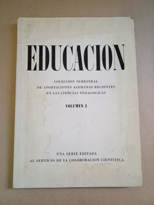 Producto - Educación #2 - Autores varios - Inst. de colaboración científica Tübingen 1970