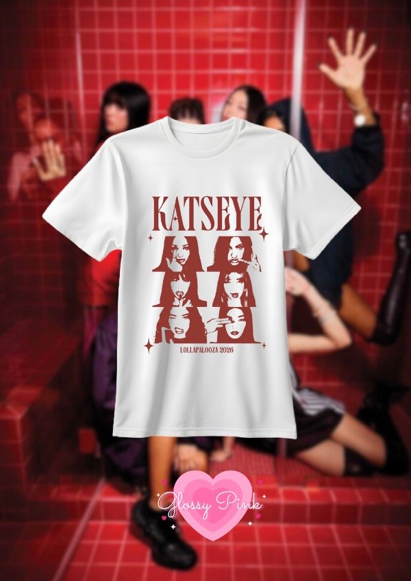 Producto - Remera Katseye collage bordo - DTF