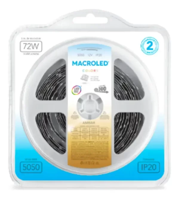 Producto - Tira LED Macroled B300Fw12 5050 CALIDA 5 m IP20