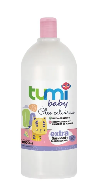 Producto - TUMI BABY Oleo Calcáreo c/Vit E y Manteca de Karité x 1000 ml. (CAJA x6)