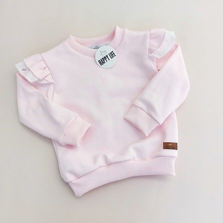 Producto - Buzo Ale - Rosa Bebé con Volados (12M a 4A)