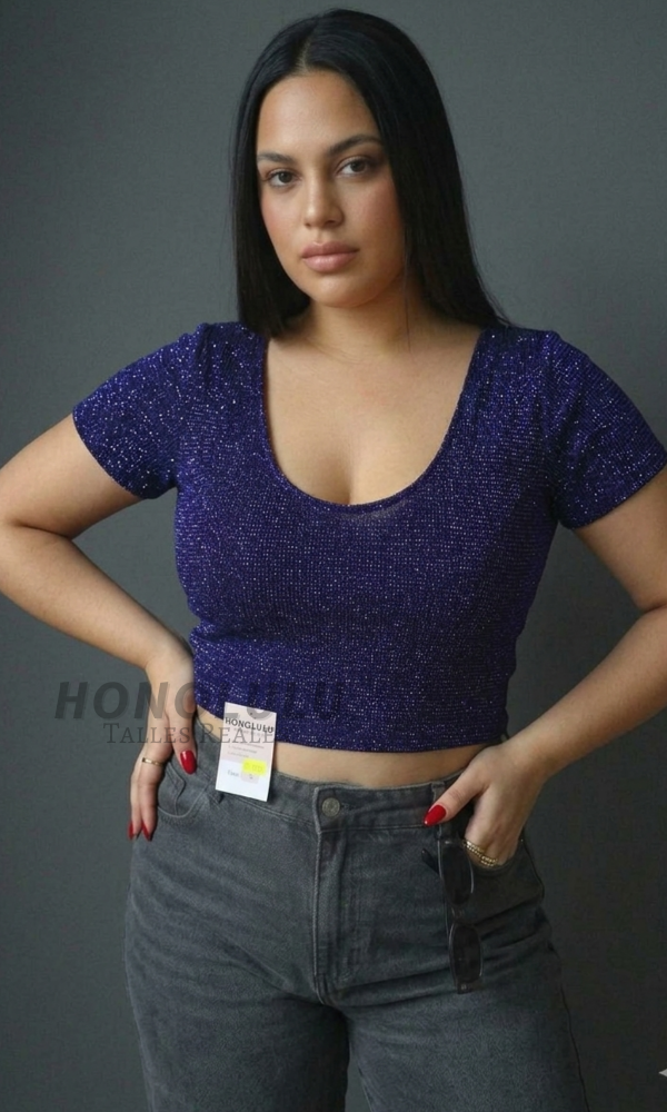Producto - Top de Glitter Azul