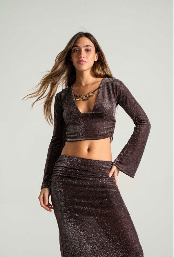 Producto - Top con Aplique Dorado Alterna Sparkle