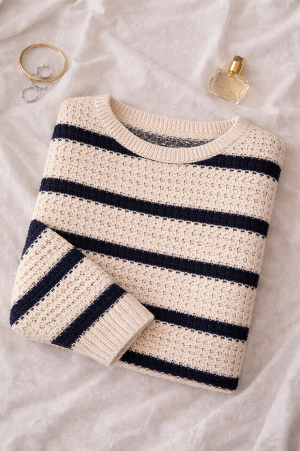 Producto - Sweater rayado de hilo grueso