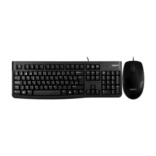 Producto - Logitech Kit y Teclado MK120 - 1000 DPI - Espanhol - Negro