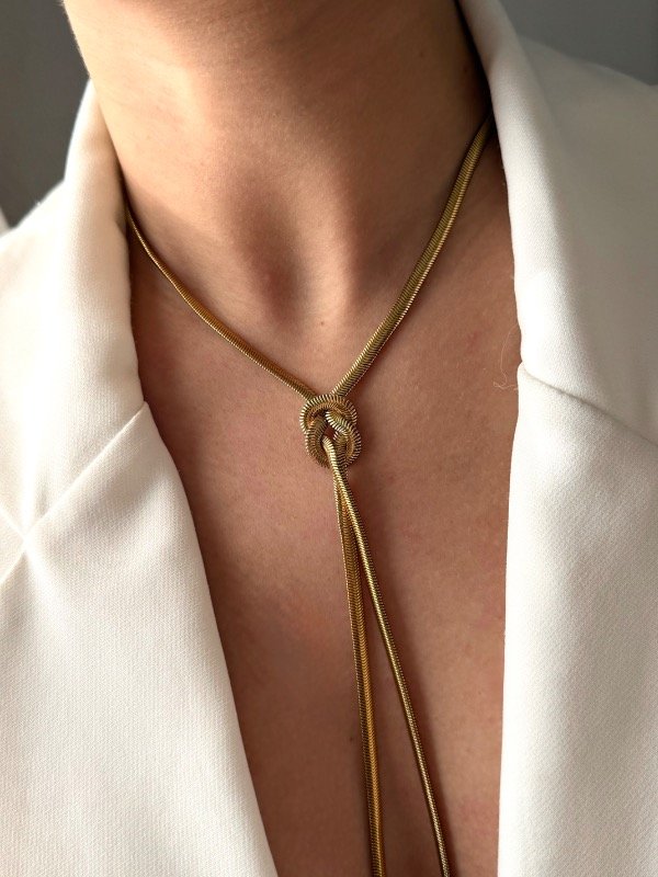 Producto - Corbatero gold snake chata - 1