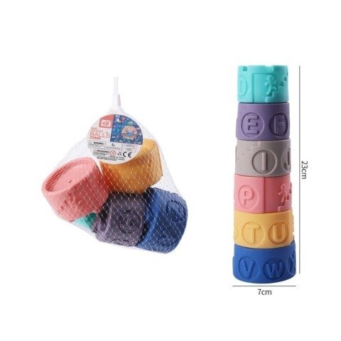 Producto - Torre de Goma Apilable 6 piezas