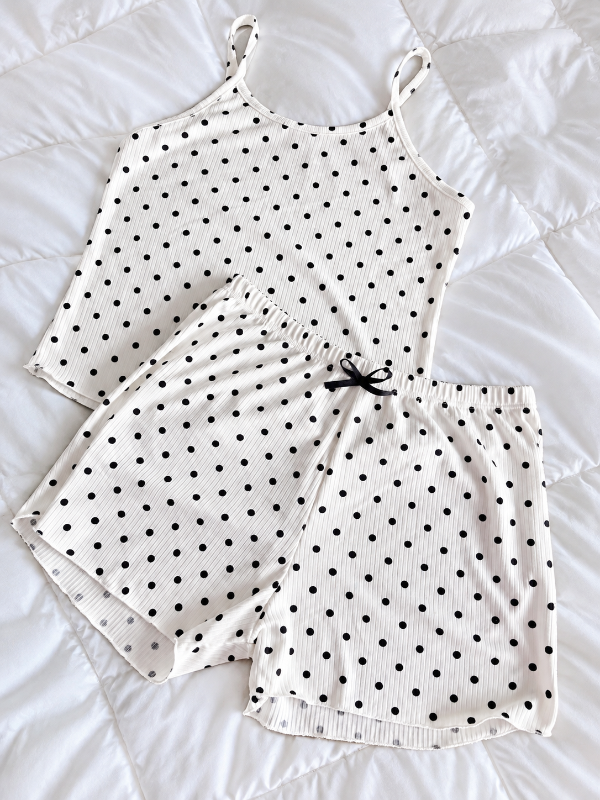Producto - Pijama lunares blanco/negro morley [MUSCU+SHORT] - 0