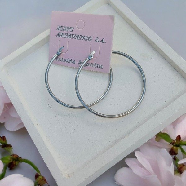 Producto - Aros Argolla Clásica Acero