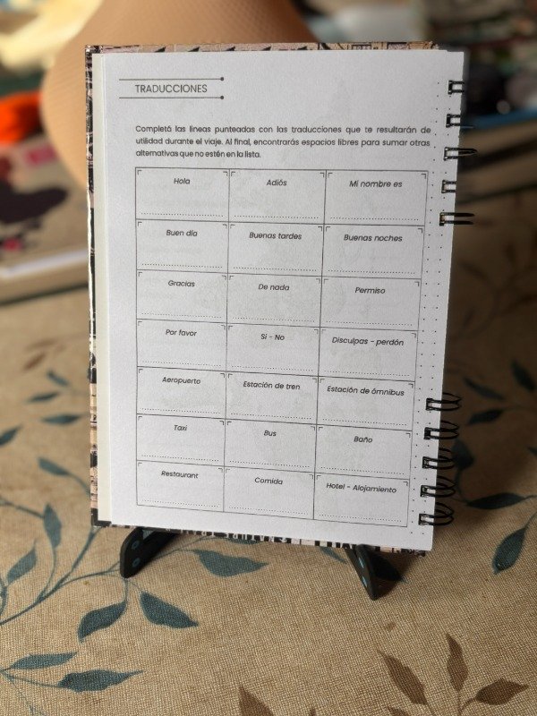 Producto - Cuaderno organización de viaje - 5