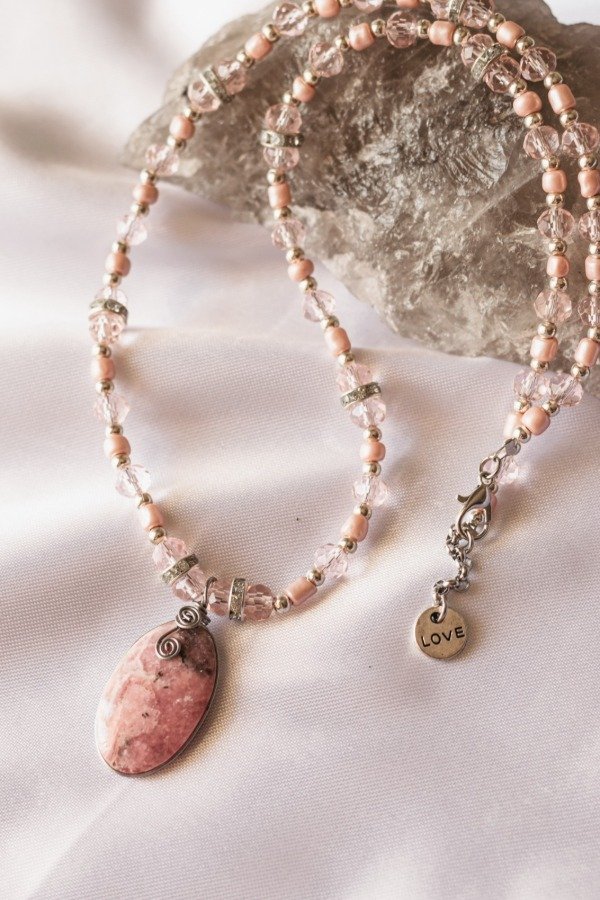 Producto - Collar Rodocrocitas cristal - 1