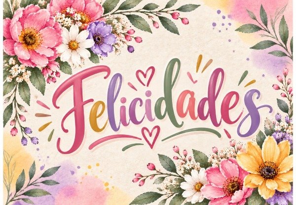 Producto - LAMINA FELICIDADES RECTANGULAR 4 - 1