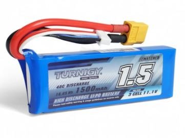 Producto - LIPO TURNIGY 1500MHA 3S 11.1V 40C XT60 - 0