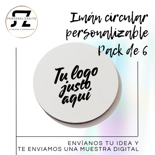 Producto - Iman personalizado (pack de 6 unidades)