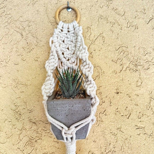 Producto - Porta maceta de Macramé Cactus - 0