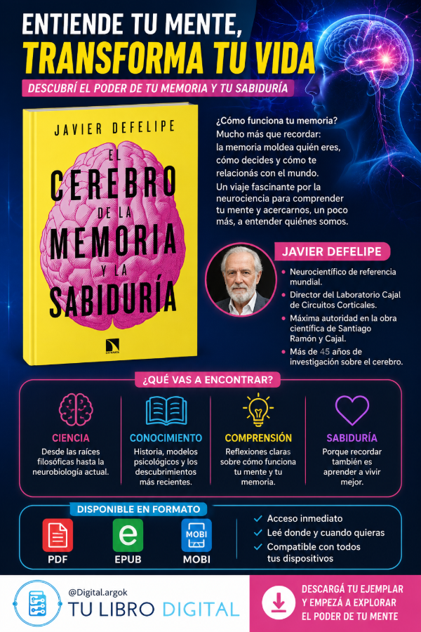 Producto - EL CEREBRO DE LA MEMORIA Y LA SABIDURÍA  Javier DeFelipe