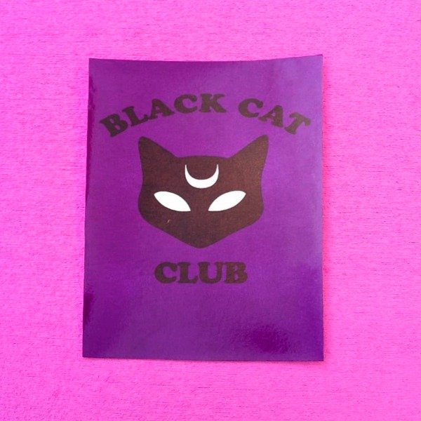 Producto - Póster Black Cat Club [Cartón brillante]