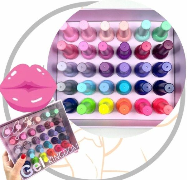 Producto - BE104158 SET X30 SMALTES PACK GEL KINGDOM