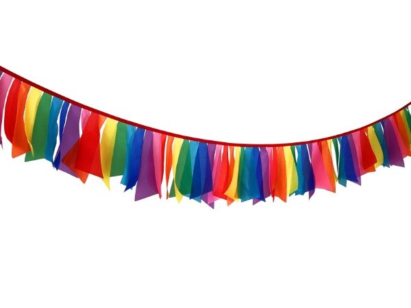 Producto - Guirnalda Flecos de Tela al Corte Multicolor x 2 Mts! - La Chancha Bípeda - 1