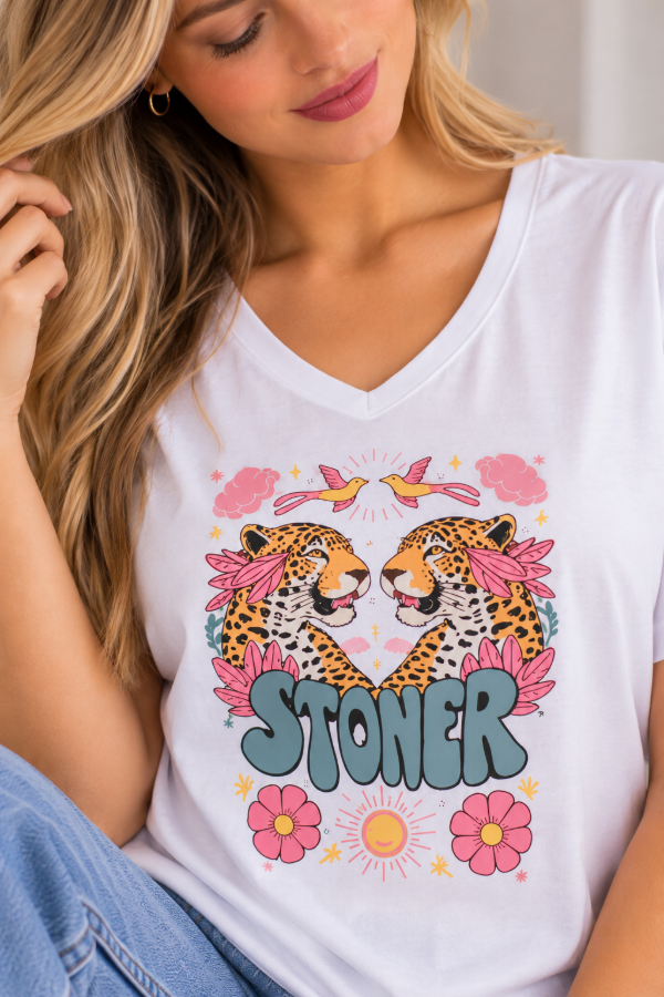 Producto - Remera de Mujer Stoner de Algodón Estampada - KRONE - 1