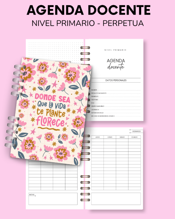 Producto - AGENDA DOCENTE PRIMARIA PERPETUA
