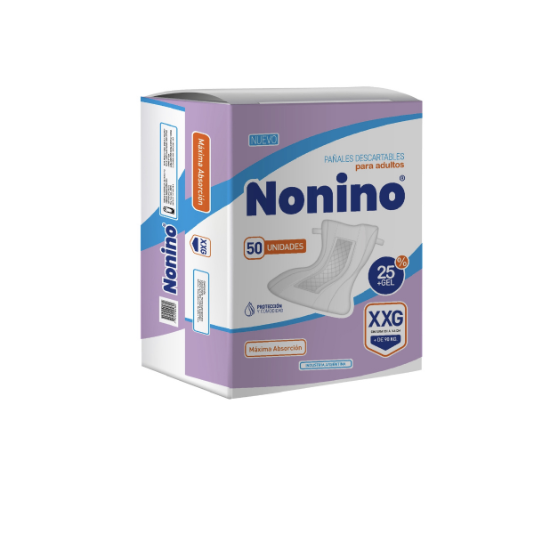 Producto - Pañales Para Adultos Rectos Nonino XXG 50 uni Ultragrandes