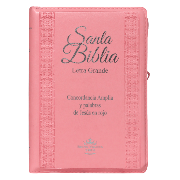 Producto - Biblia Reina Valera 1960 Letra Grande Rosa Con Cierre
