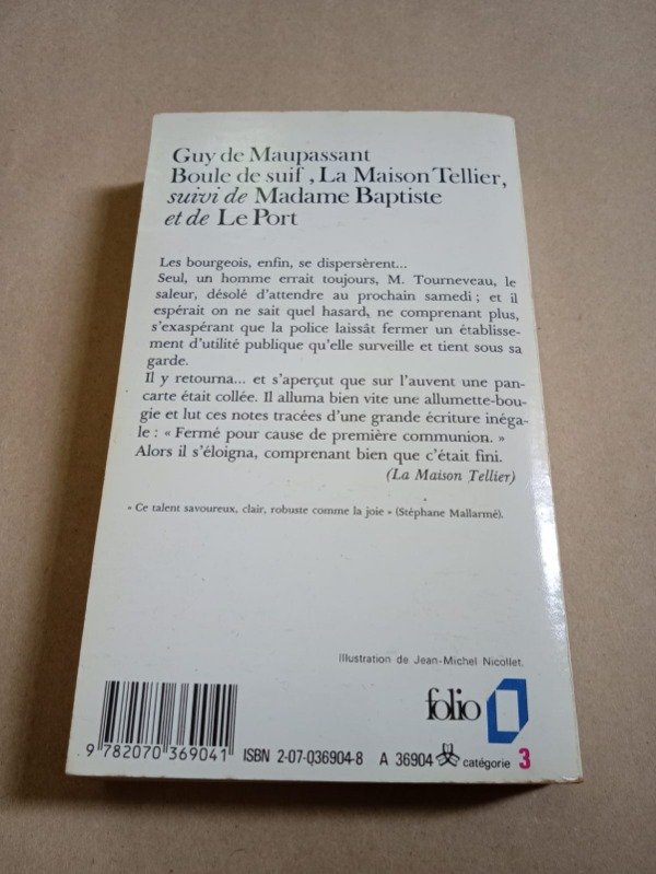 Producto - Boule de suif La Maison Tellier - Maupassant - Gallimard 1973 - 1