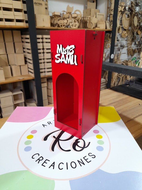 Producto - PORTA VINO VISOR CON FRASE